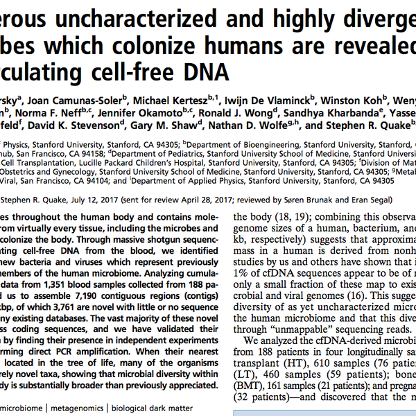 Candidate Phyla Radiation in Human Blood?