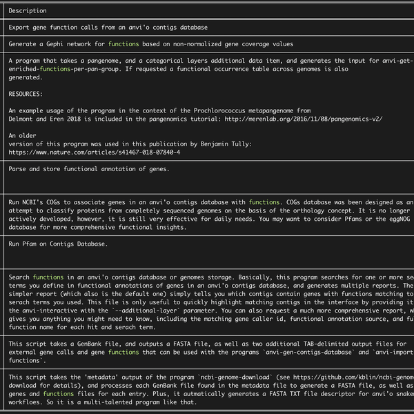 Getting help from the anvi'o community